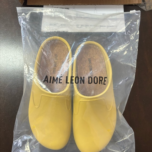 💛 AIME LEON DORE Garden Mules FW 2022 MENS 6-6.5 WMNS 8-8.5 Yellow 💛 - Picture 3 of 9